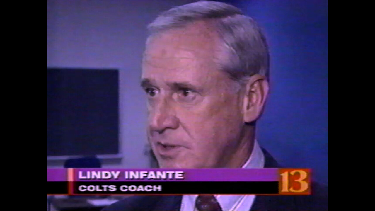 February 15, 1996 - WTHR 11PM Newscast / Lindy Infante Named Colts Head Coach