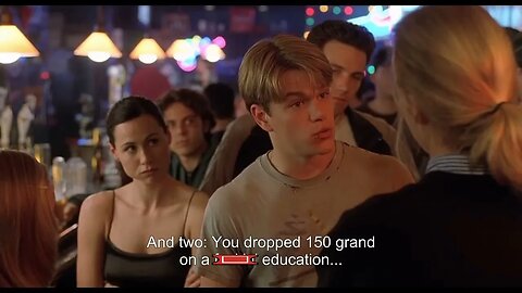 Good Will Hunting, Harvard bar; autodidacticism versus Bennett hypothesis loan sharking scam system.