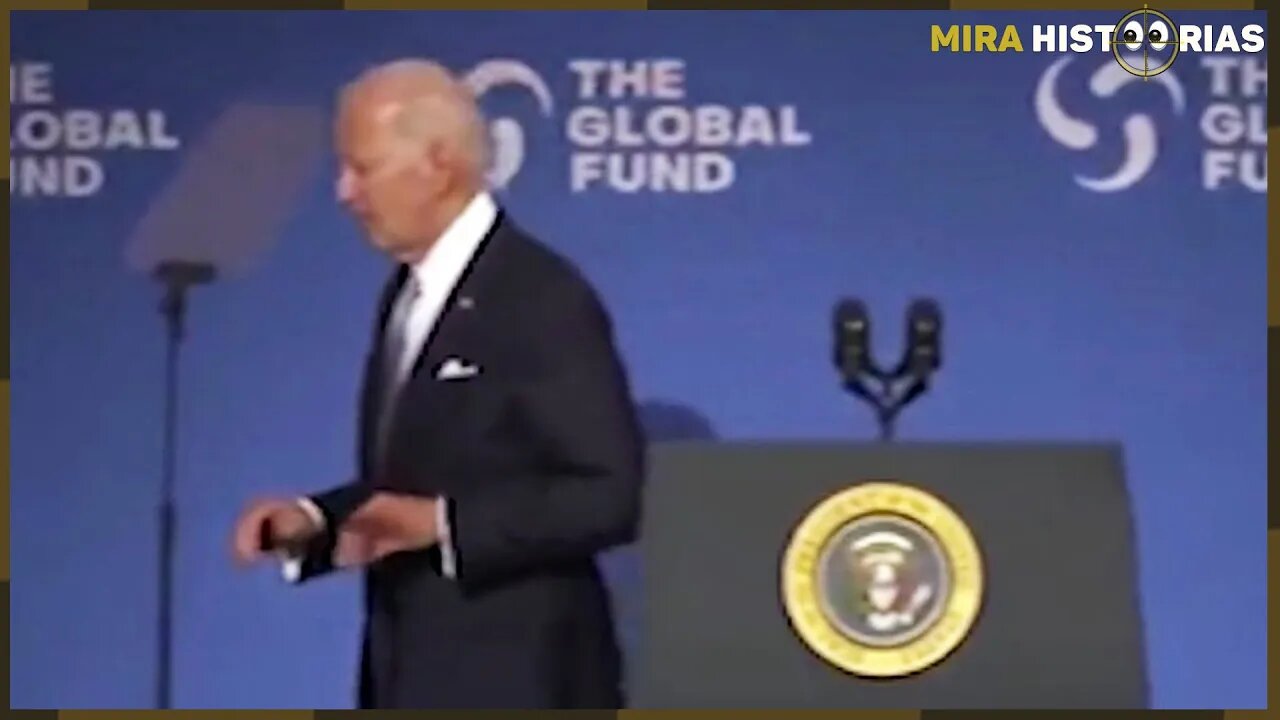 Vídeo “assustador e triste” mostra Biden desorientado, tentando sair do palco após discurso na ONU