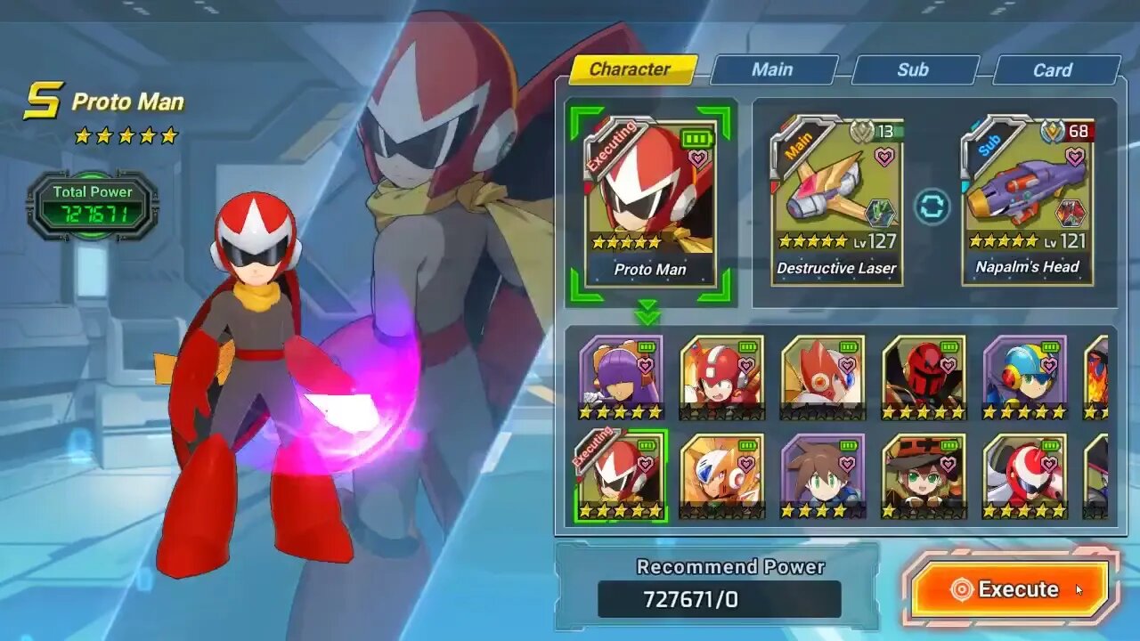 Protoman & Eratoeir Terminate ALL lvl 170 Dark Men 3 bosses with Laser Destroyer / MMXDIVE