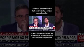 Caio Coppolla sobre o imbróglio entre Sergio Moro e Gilmar Mendes