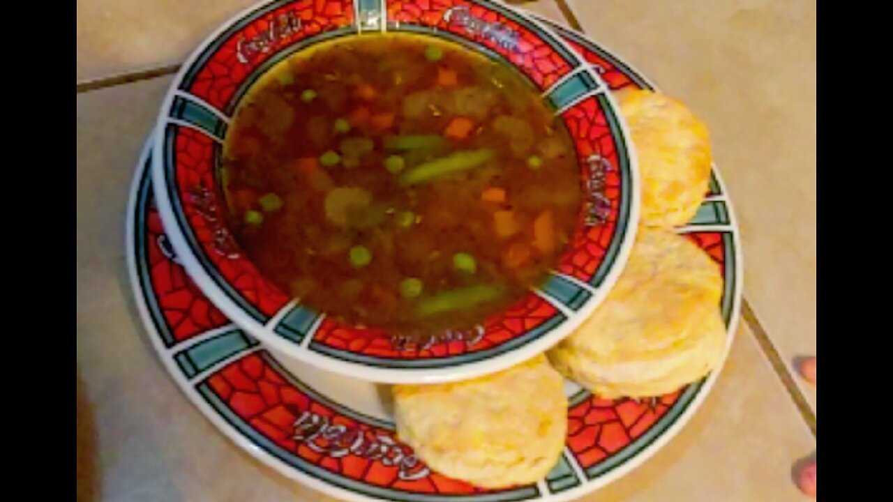 Warm Their Hearts & The Kitchen 🥦🥕🌽🐂🍲 Beef Soup & Biscuits