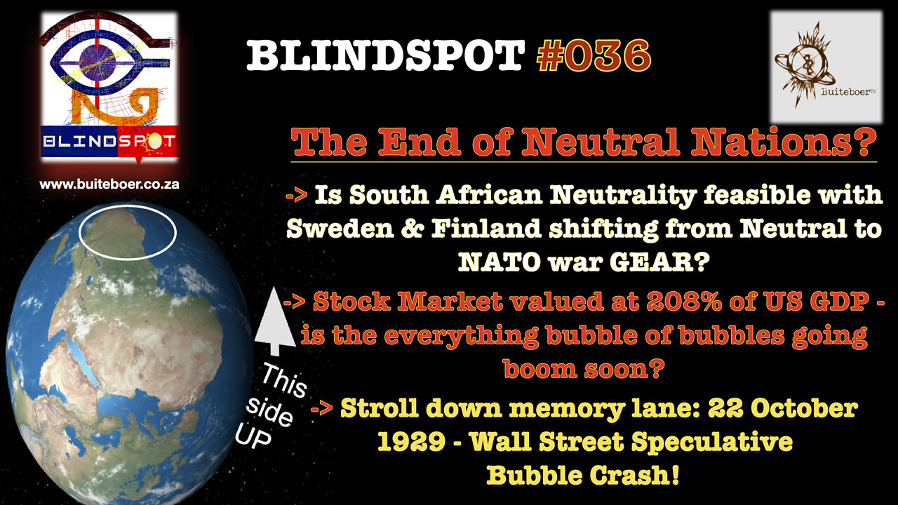 Blindspot 36 - End of Neutral Nations? As Finland & Sweden pick NATO-war-gear