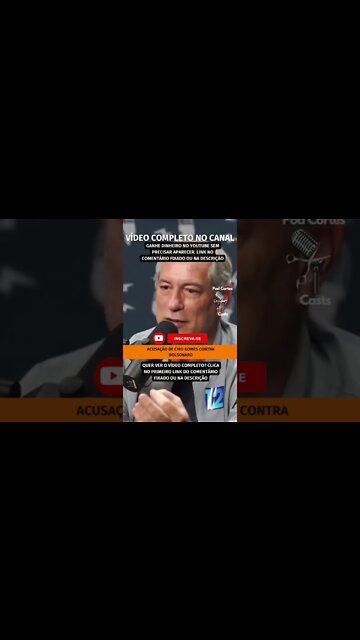 CIRO ACUSA BOLSONARO #shorts #cirogomes #ciropresidente #ciro2022 #bolsonaro #bolsonaro2022