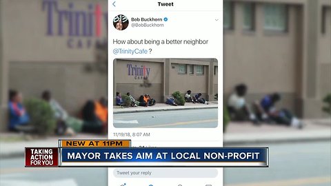 Tampa Mayor criticized for tweet targeting a local non-profit that feeds the homeless