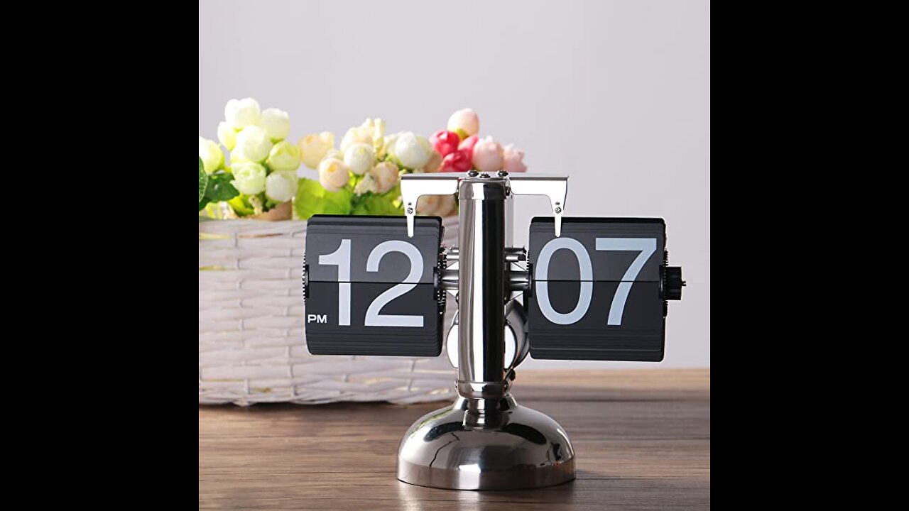 WoneNice Retro Digital Flip Down Clock