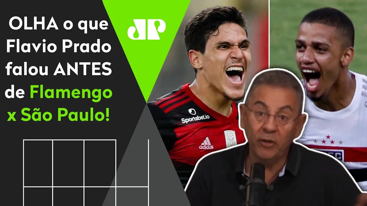 "O São Paulo SÓ GANHA do Flamengo se..." OLHA o que Flavio Prado falou ANTES do JOGO!