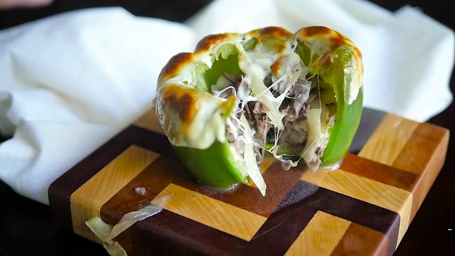 Philly Cheesesteak Stuffed Bell Peppers