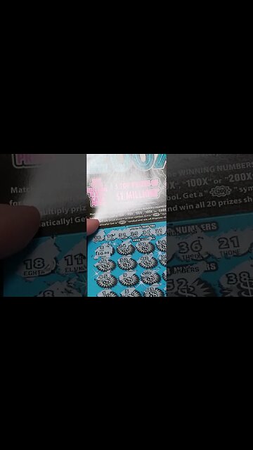 Winning 200X Scratxh Off Ticket! #lottery