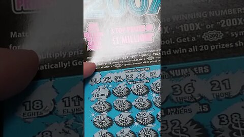 Winning 200X Scratxh Off Ticket! #lottery