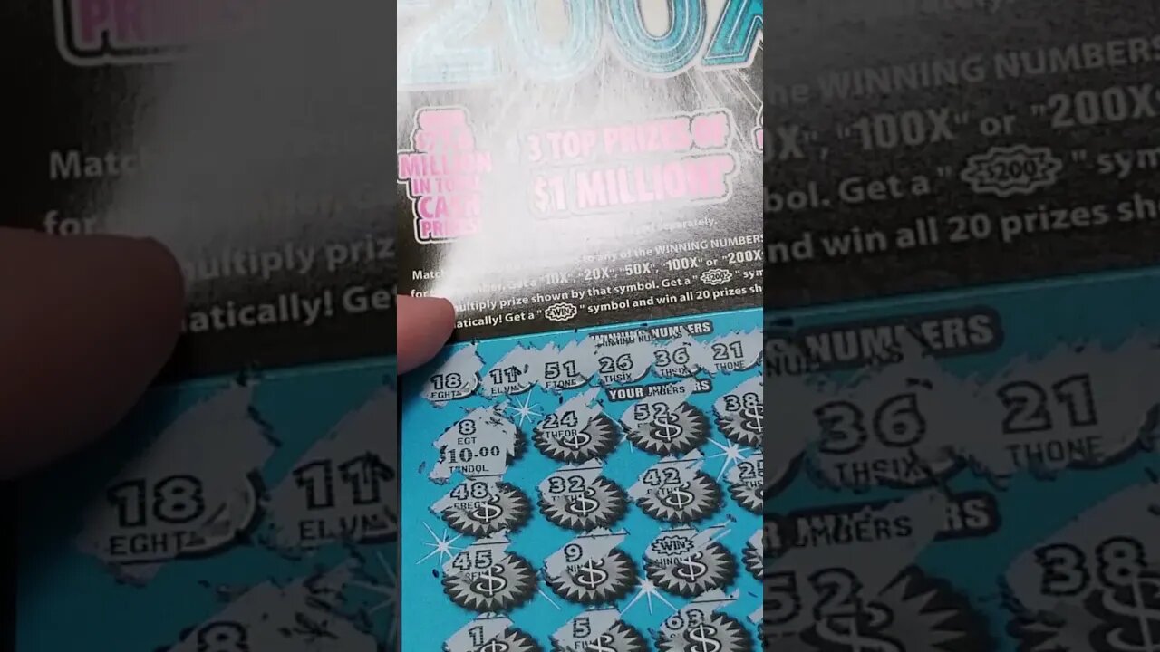 Winning 200X Scratxh Off Ticket! #lottery