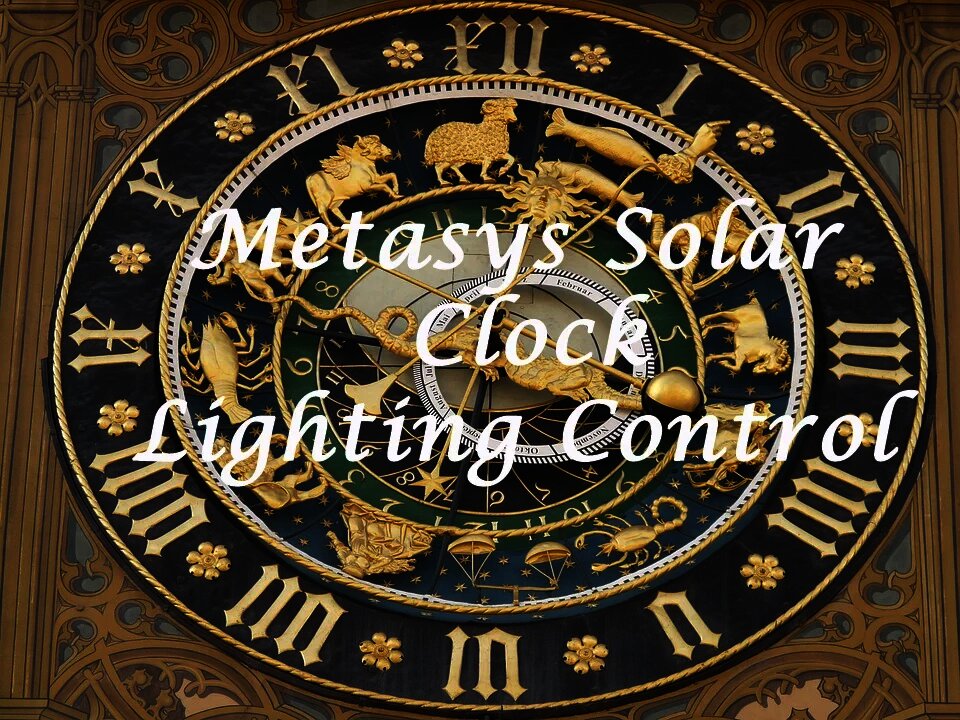 Johnson Controls Metasys Solar Clock Lighting Control