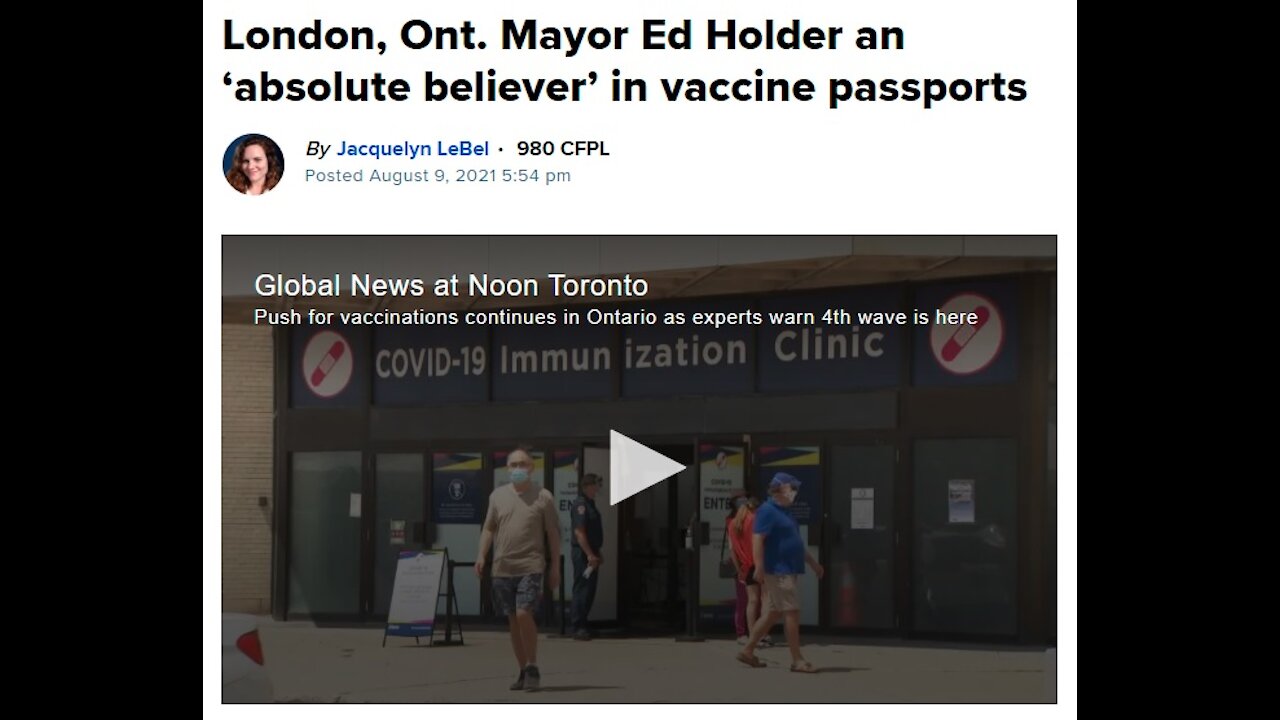 London Mayor Is An Absolute BELIEVER...In Vaccine Passports