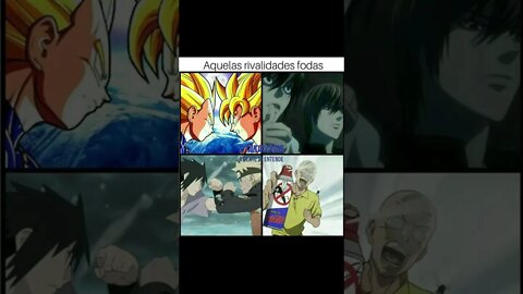 todas as maiores rivalidades dos animes kkkkkk #anime #shorts #memes