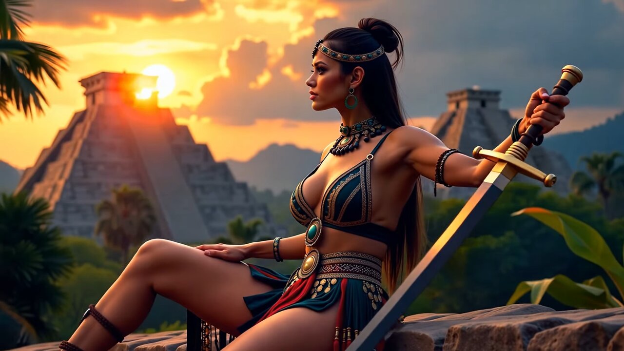 Elegance of the Maya: Where Beauty and Culture Merge | AI VIDEO Sci-Fi 4K