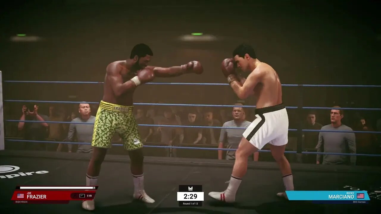 Undisputed Boxing Online Gameplay Rocky Marciano vs Joe Frazier - Risky Rich vs BKS Games