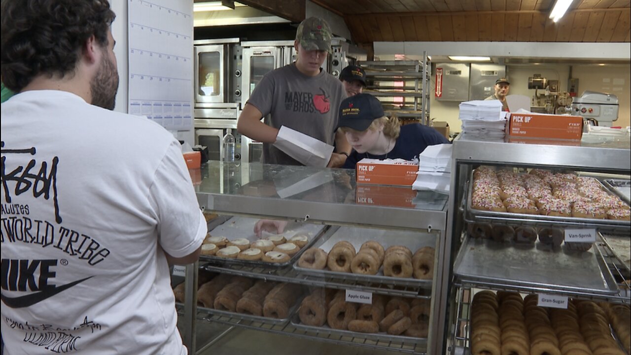 Mayer Bros. Cider Mill and Bakery kicks off the season of fall early by opening its doors in August
