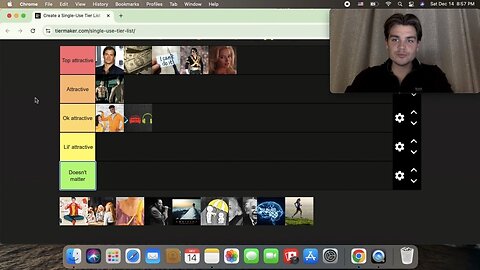What makes an attractive man? (tier list)