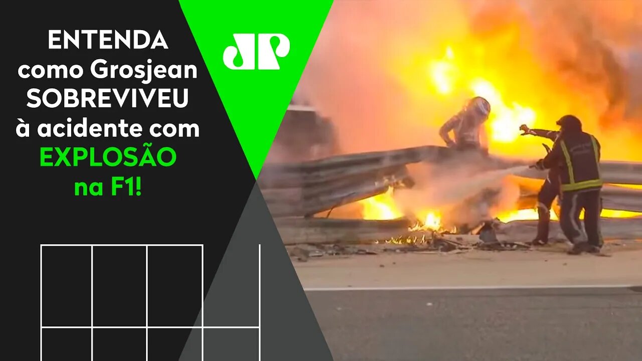 Acidente de Grosjean na F1: ENTENDA como o piloto SOBREVIVEU à BATIDA e EXPLOSÃO!