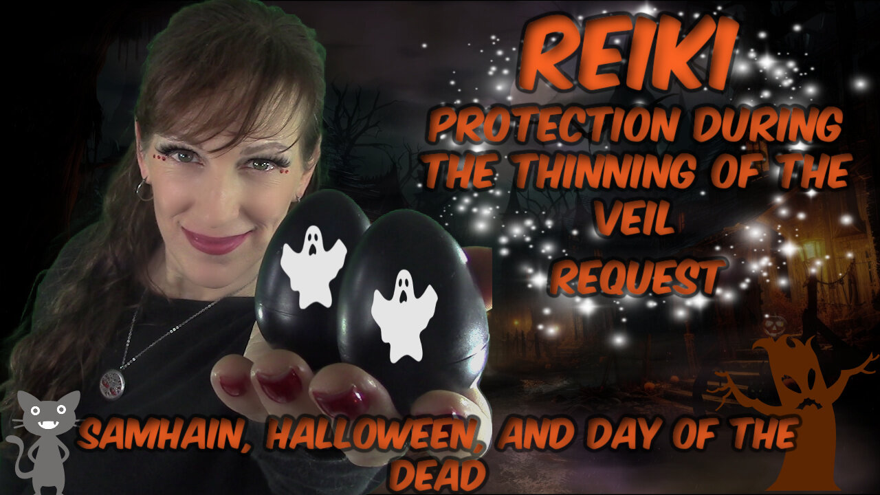 ASMR Reiki For Protection & Cleared Energy🎃👻🕷🦉🕯🦇 During Thinning Of The Veil