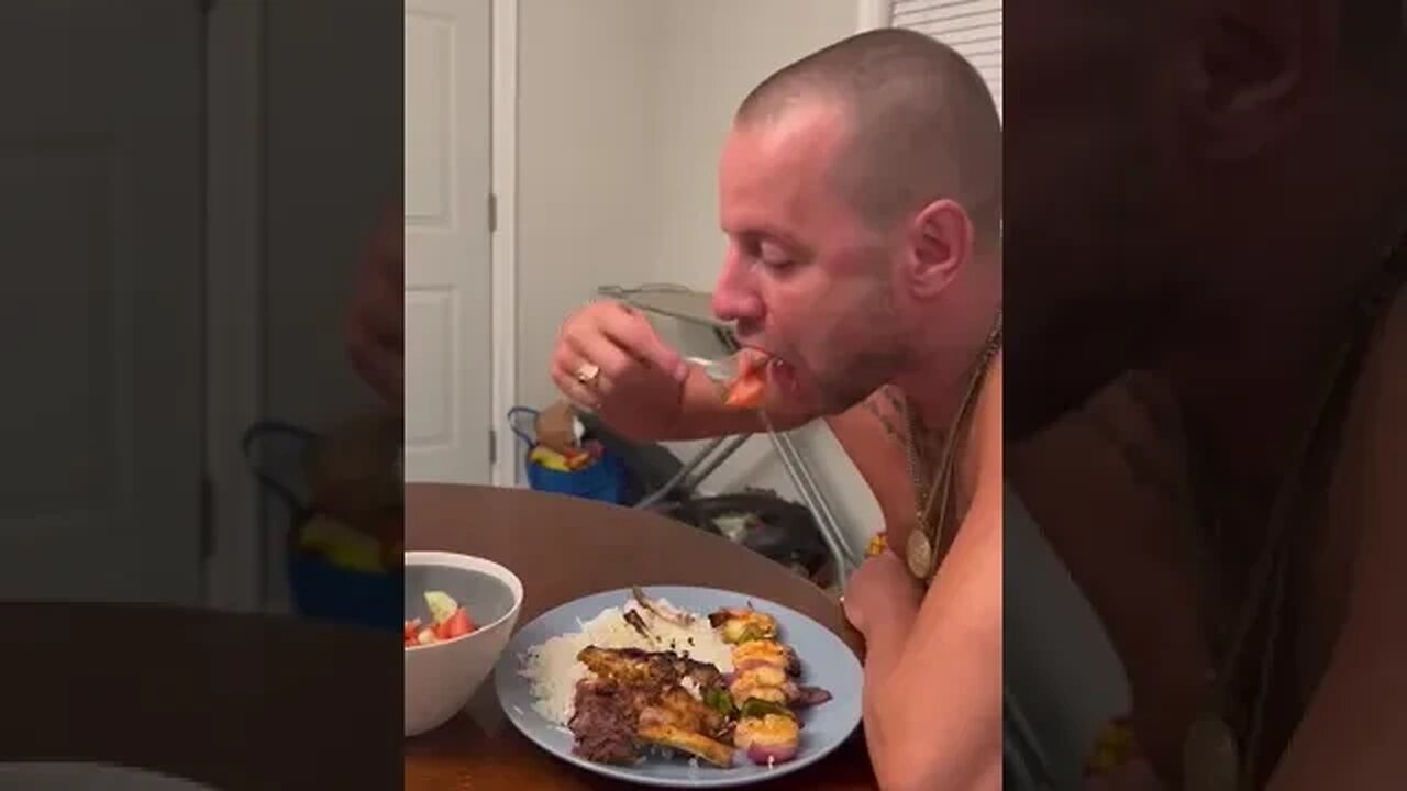 Ribs Wings Shrimp BBQ Dinner 🔥🔥🔥