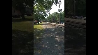 another view of the train coming in.. nelsonville ohio