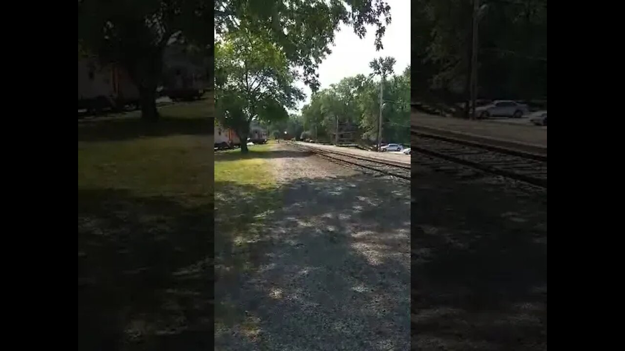 another view of the train coming in.. nelsonville ohio