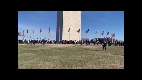 1/23/22 Richard Citizen Journalist in DC- Washington Monument Area this Morning