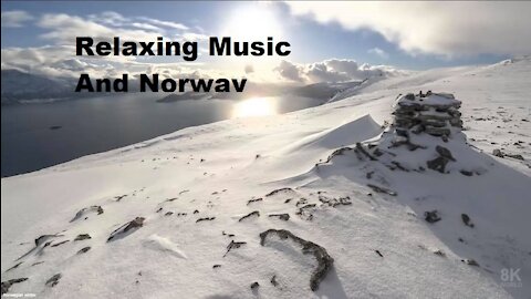 Flying over norway with relaxing music!