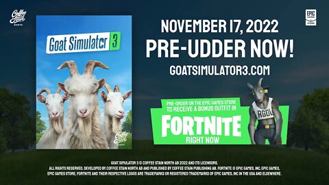 Goat Simulator 3 x Fortnite Trailer: | 2022 | #Fortnite