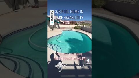 💥NEW PRICE - 3/3 Pool Home in Lake Havasu💥