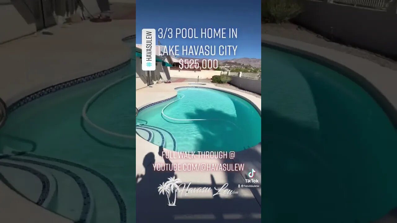 💥NEW PRICE - 3/3 Pool Home in Lake Havasu💥