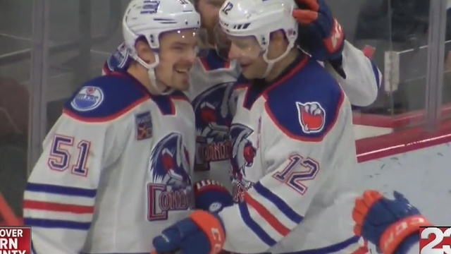 Anton Lander nets a hat trick as the Condors shut out the Roadrunners 5-0