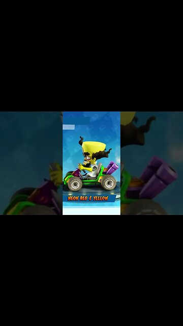 Neon Red & Yellow Paint Job Showcase - Crash Team Racing Nitro-Fueled