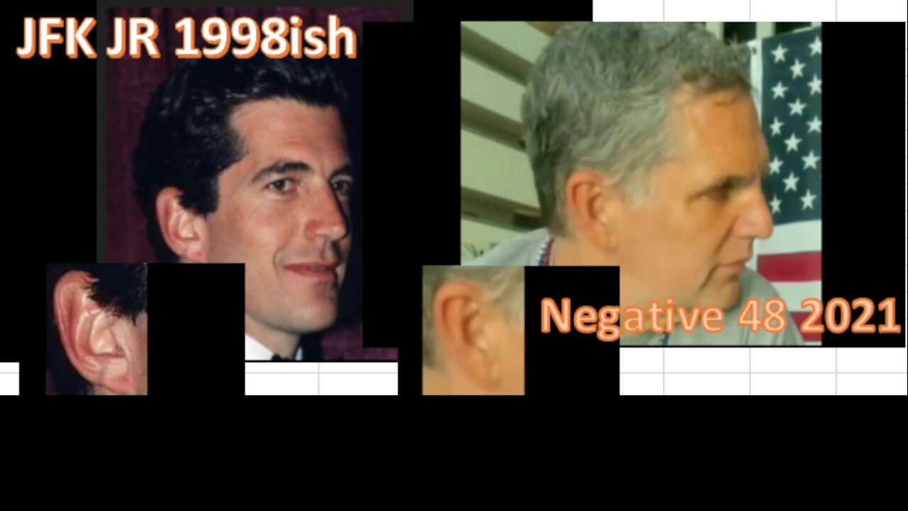 JFK JRs right ear 1998 vs Negative 48s in 2021 perfect match!