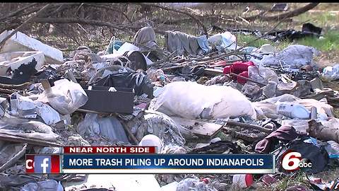 Trash piling up on the near north side