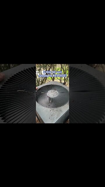 Is the Central AC Outdoor Unit Running in Reverse? #shorts #hvac #centralac #mikeypipes #pipedoctor