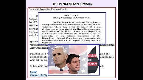 THE PENCE/RYAN E-MAILS