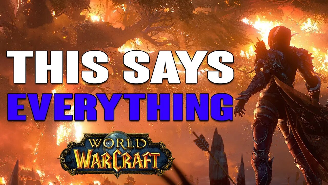 World of Warcraft: This Says Everything About Community Sentiment & The Games Future
