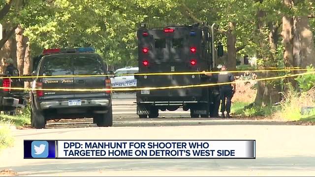 DPD: Manhunt for shooter who targeted home on Detroit's west side