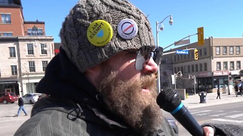 Joshua speaks about Trudeau, masks and the need for unity. Guelph 03/14/21