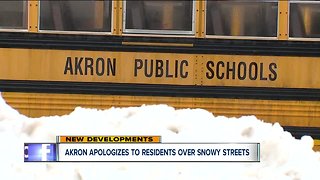 The City of Akron releases apology to folks following frustrations over snowy streets