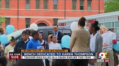 Taft Elementary dedicates bench to teacher killed in crash