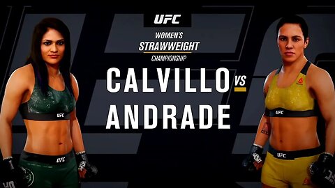 EA Sports UFC 3 Gameplay Jessica Andrade vs Cynthia Calvillo