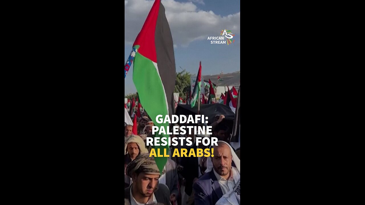 Gaddafi: Palestine Resists For All Arabs!