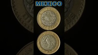 Mexico 10 Pesos 2009.#shorts #coinnotesz