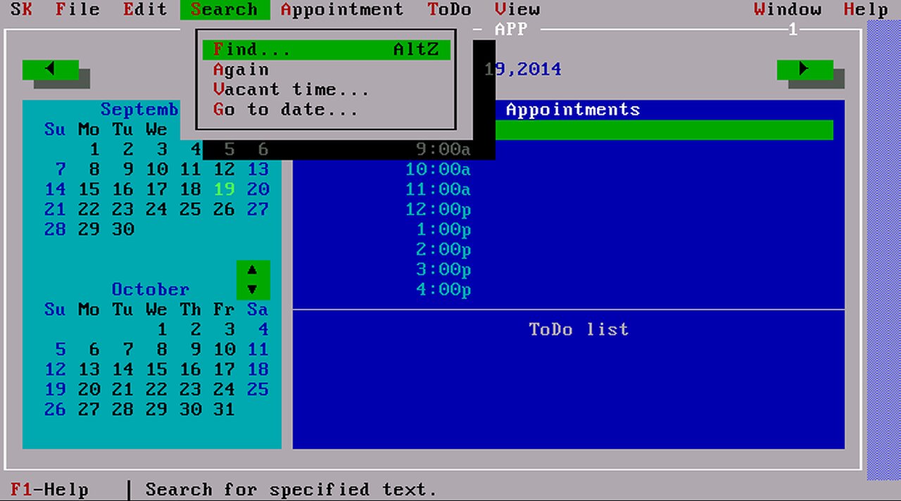 Borland Sidekick and Turbo C for DOS