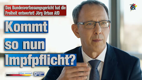 Das Bundesverfassungsgericht hat die Freiheit entwertet! Jörg Urban AfD