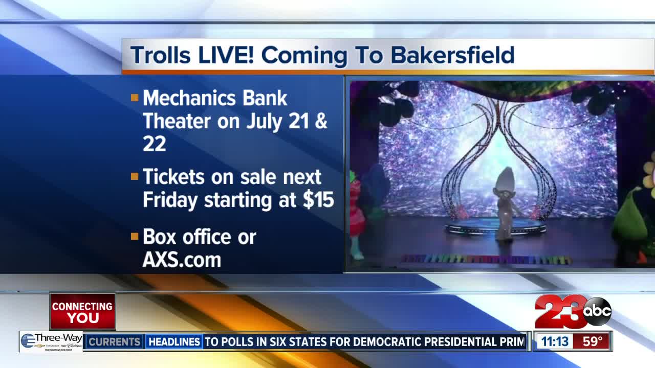 Trolls LIVE! coming to Bakersfield