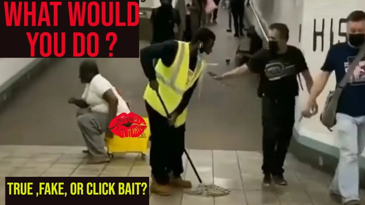 Man POOPS In MOP Bucket In NYC Subway? WTF